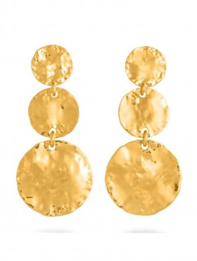 Orecchini - Nomad - Gioielli in bronzo dorato - N0012 ORECCHINI DAKOTA A CASCATA in bronzo dorato a 18kt GIOVANNI RASPINI