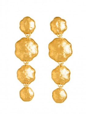 Orecchini - Nomad - Gioielli in bronzo dorato - N0014 ORECCHINI A CASCATA SAND in bronzo dorato a 18kt GIOVANNIRASPINI