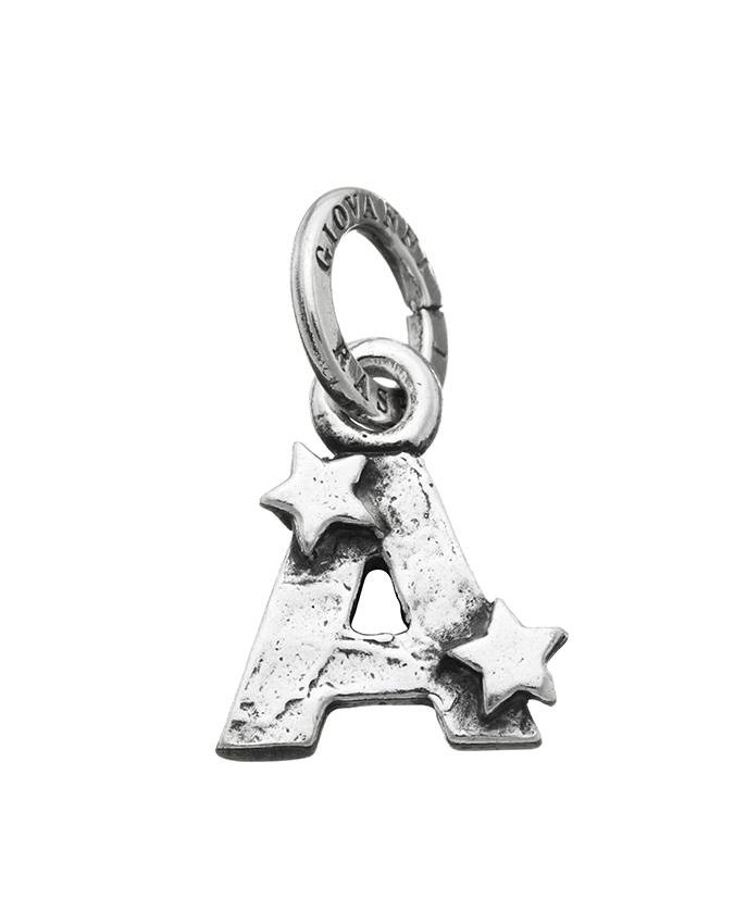 Charms - Lettere e numeri - 6647 CHARM A CON STELLE GIOVANNI RASPINI
