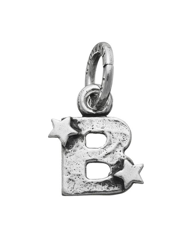 Charms - Lettere e numeri - 6648 CHARM B CON STELLE GIOVANNI RASPINI