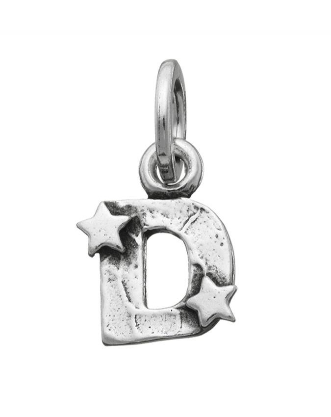 Charms - Lettere e numeri - 6650 CHARM D CON STELLE GIOVANNI RASPINI