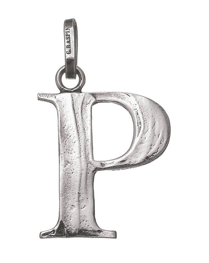 Charms - Lettere e numeri - 7270 LETTERA GRANDE P GIOVANNI RASPINI