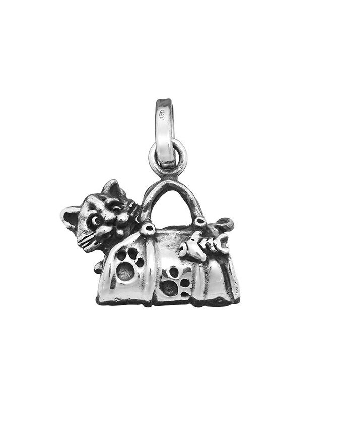 Charms - Fashion - 8063 CHARM GATTO IN BORSA  GIOVANNI RASPINI
