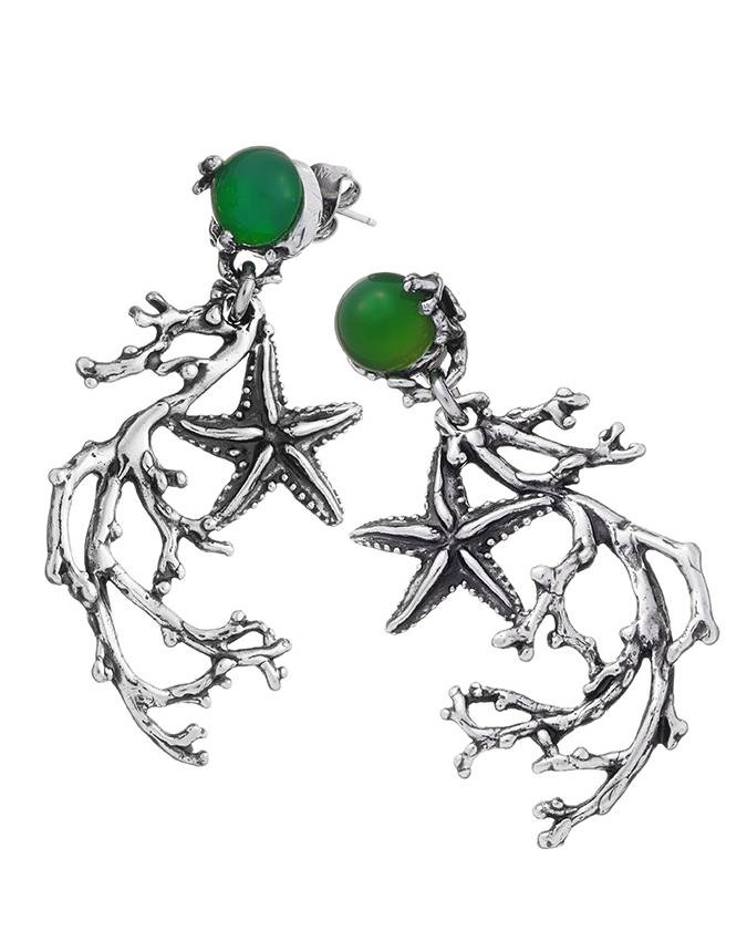 Orecchini - Mare - 8822 ORECCHINI REEF AGATA VERDE GIOVANNI RASPINI