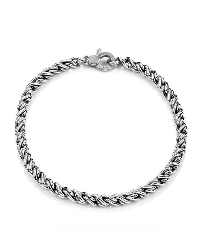 Bracciali - Catene - 9321/M BRACCIALE TRECCIA cm.19 GIOVANNI RASPINI