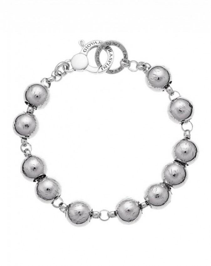 Bracciali - Bracciali Base per charms - 9826 BRACCIALE SFERE GRANDI cm.20  GIOVANNI RASPINI
