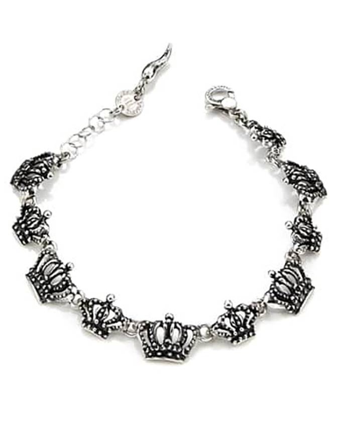 Bracciali - Fantasy e vari - 7933 BRACCIALE CORONE SNODO cm.20 GIOVANNI RASPINI