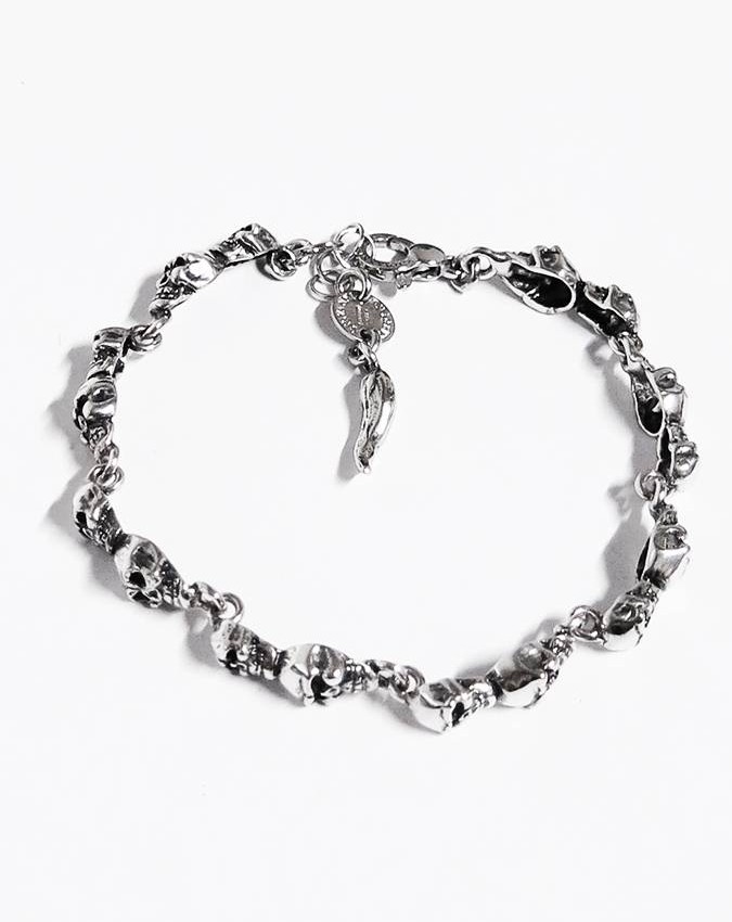 Bracciali - Fantasy e vari - 7687 BRACCIALE MINI TESCHI cm.20  GIOVANNI RASPINI