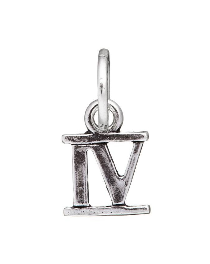 Charms - Lettere e numeri - 9492 CHARM NUMERO ROMANO IV GIOVANNI RASPINI