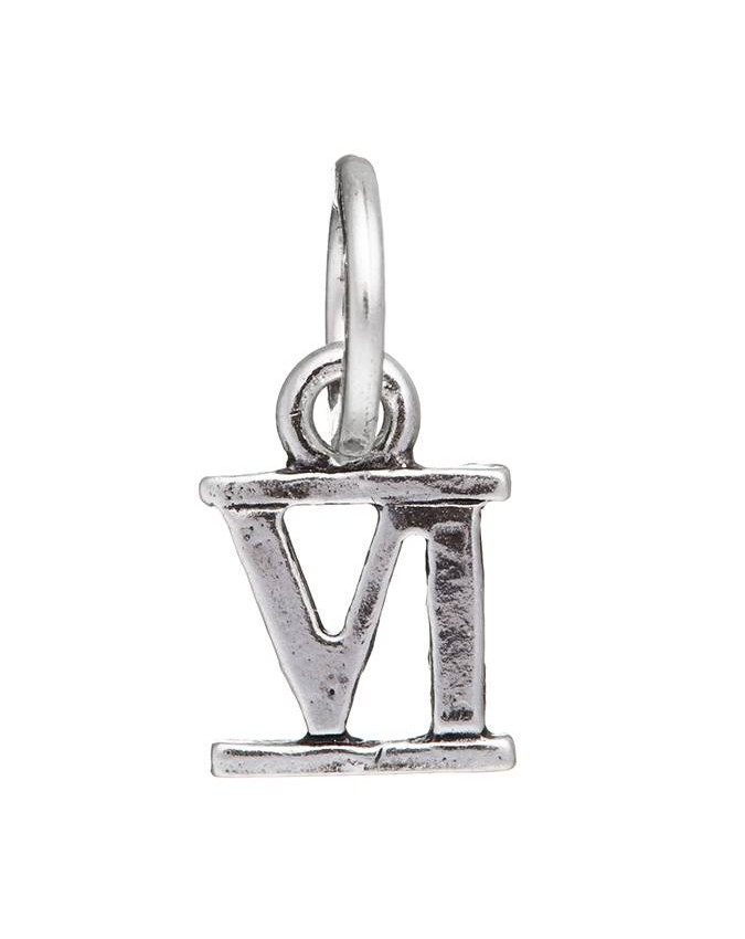 Charms - Lettere e numeri - 9494 CHARM NUMERO ROMANO VI GIOVANNI RASPINI