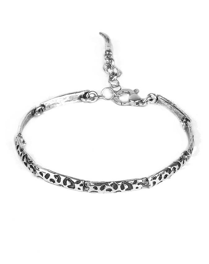 Bracciali - Collezione uomo - 9727L BRACCIALE LEOPARD SKIN GIOVANNI RASPINI