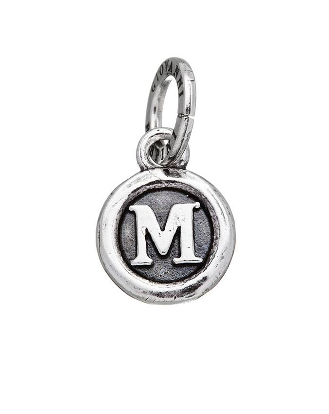 Charms - Lettere e numeri - 9603 CHARM LETTERA BOTTONE M GIOVANNI RASPINI