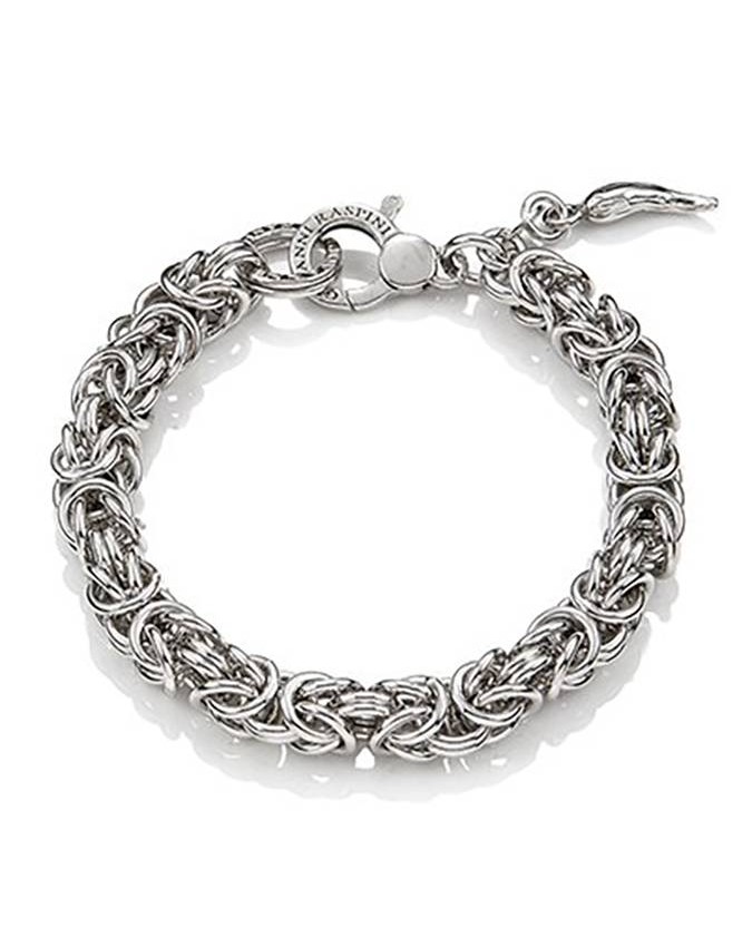 Bracciali - Catene - 9711 BRACCIALE MAGLIA BIZANTINA MEDIA cm.20 GIOVANNI RASPINI