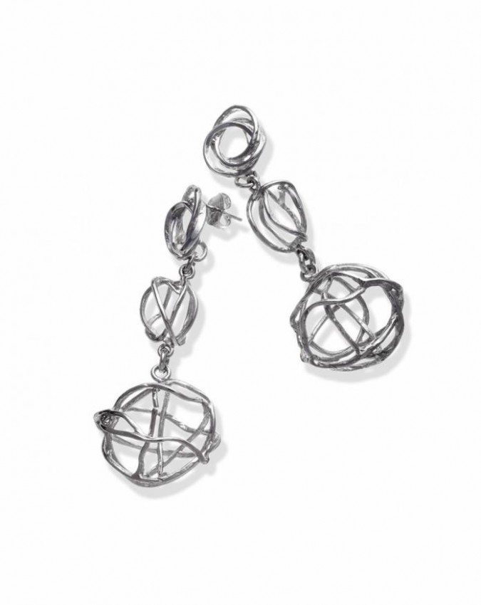 Orecchini - Intrecci e Aria - 9709 ORECCHINI CASCATA INTRECCI GIOVANNI RASPINI