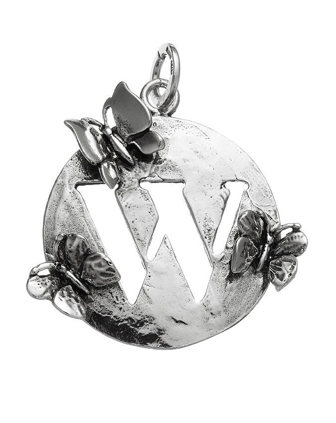 Charms - Lettere e numeri - 9577 CHARM LETTERA FARFALLE W GIOVANNI RASPINI