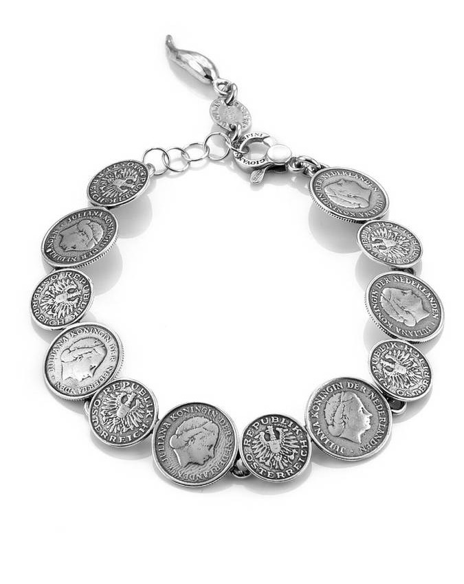 Bracciali - Monete - 7584 BRACCIALE MINI MONETE cm.20 GIOVANNI RASPINI