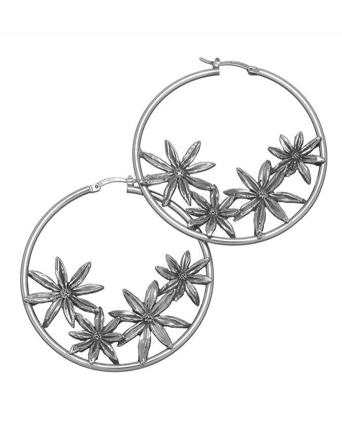 Orecchini - Floral - 7779 ORECCHINI CERCHIO MARGHERITE GIOVANNI RASPINI