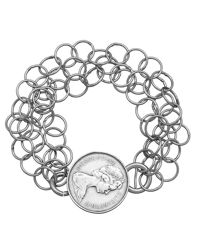 Bracciali - Monete - 7922 BRACCIALE TRIPLET MEDIO MONETA GIOVANNI RASPINI