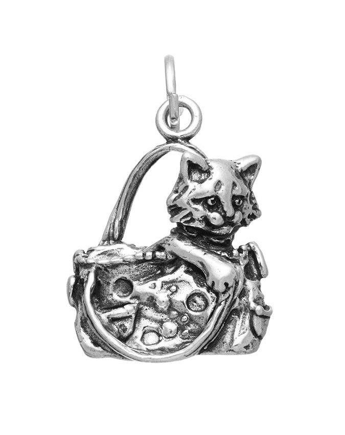 Charms - Fantasy e vari - 8242 CHARM GATTO IN BORSA GIOVANNI RASPINI