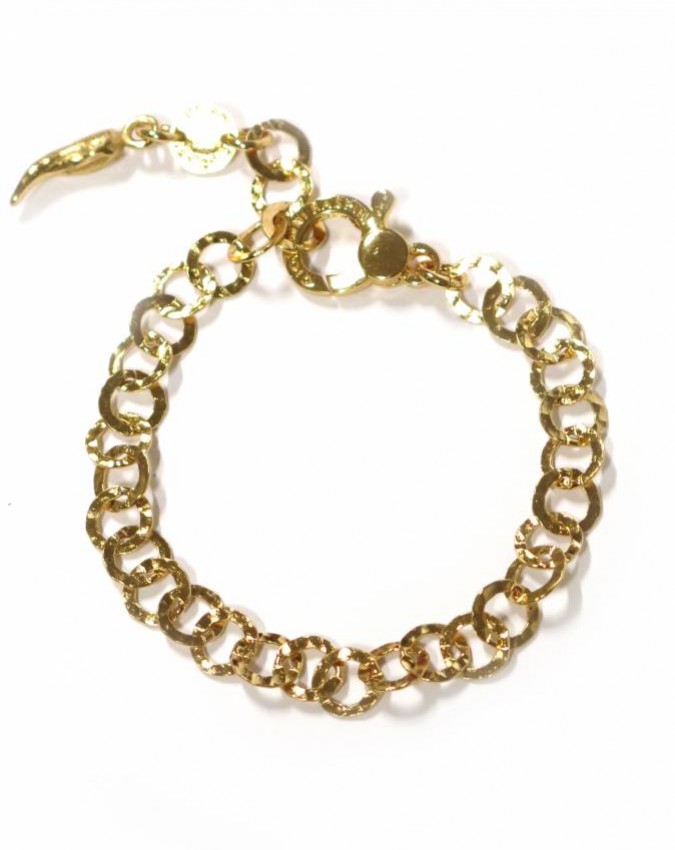 Bracciali - Catene - 8553 BRACCIALE CATENA CAPRI DORATO cm.21  GIOVANNI RASPINI