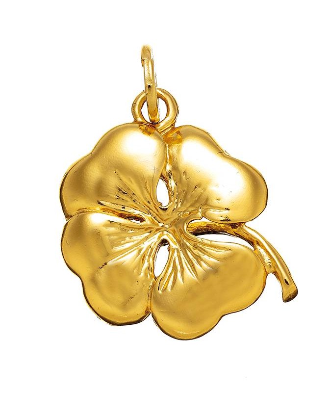 Charms - Amuleti e portafortuna - 8580 QUADRIFOGLIO GRANDE DORATO GIOVANNI RASPINI