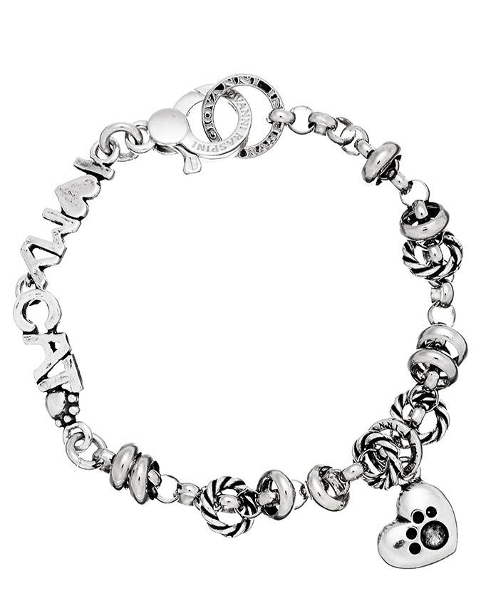 Bracciali - Bracciali Base per charms - 9445 BRACCIALE I LOVE MY CAT cm.20 GIOVANNI RASPINI