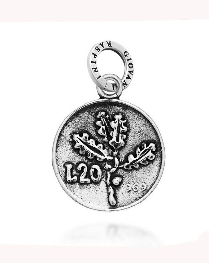Charms - Monete - 9458 CHARM MONETA 20 LIRE GIOVANNI RASPINI