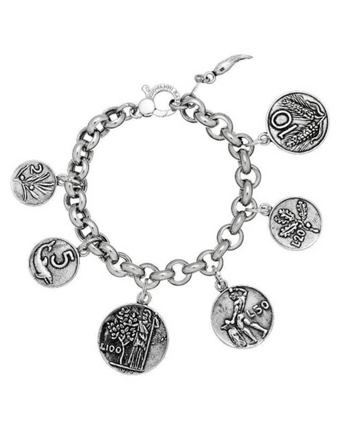 Bracciali - Monete - 9461 CHARM BRACCIALE STORIA DELLA LIRA GIOVANNI RASPINI
