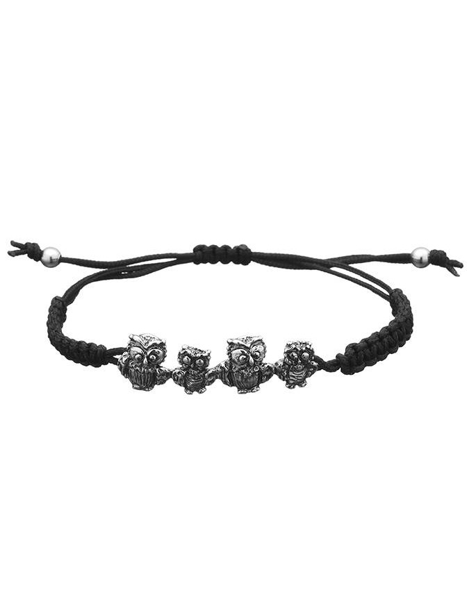Bracciali - Animalier - 7835 BRACCIALE LOOP GUFINI NERO  GIOVANNI RASPINI