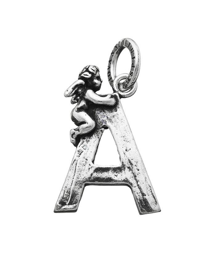 Charms - Lettere e numeri - 6065 CHARM LETTERA A CON ANGELO - GIOVANNI RASPINI