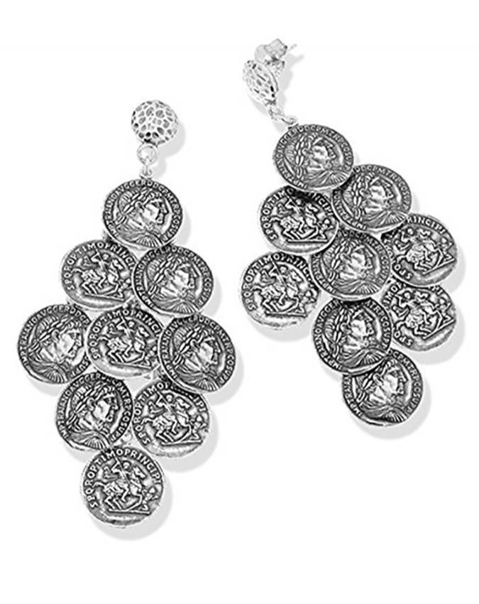 Orecchini - Monete - 10162 ORECCHINI MONETE GRANDI GIOVANNI RASPINI