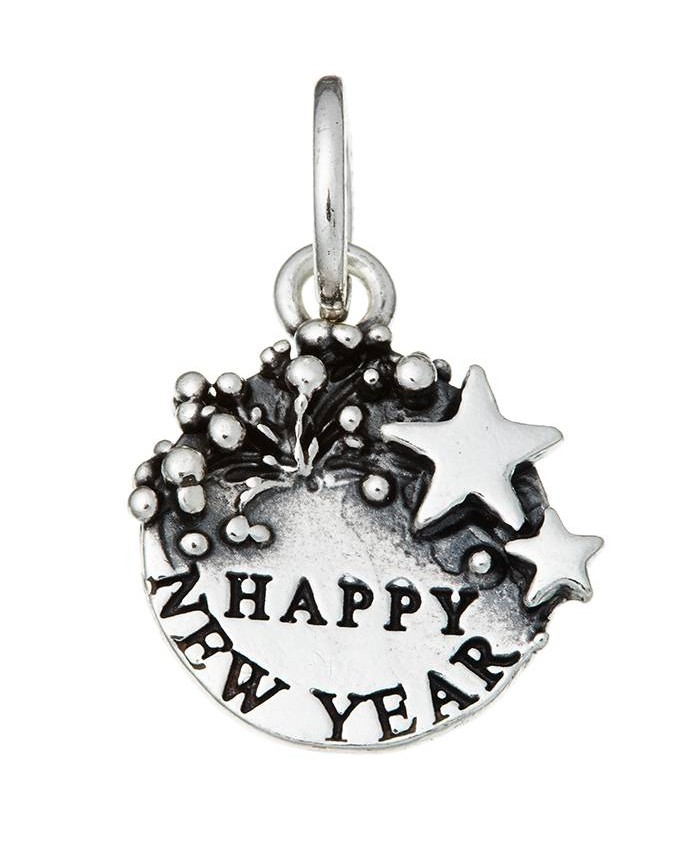 Charms - Fantasy e vari - 10419 CHARM MEDAGLIA HAPPY NEW YEAR GIOVANNI RASPINI