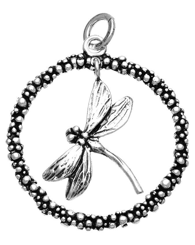 Charms - Floral - 10624 CHARM LIBELLULA GRANDE PERLAGE GIOVANNI RASPINI