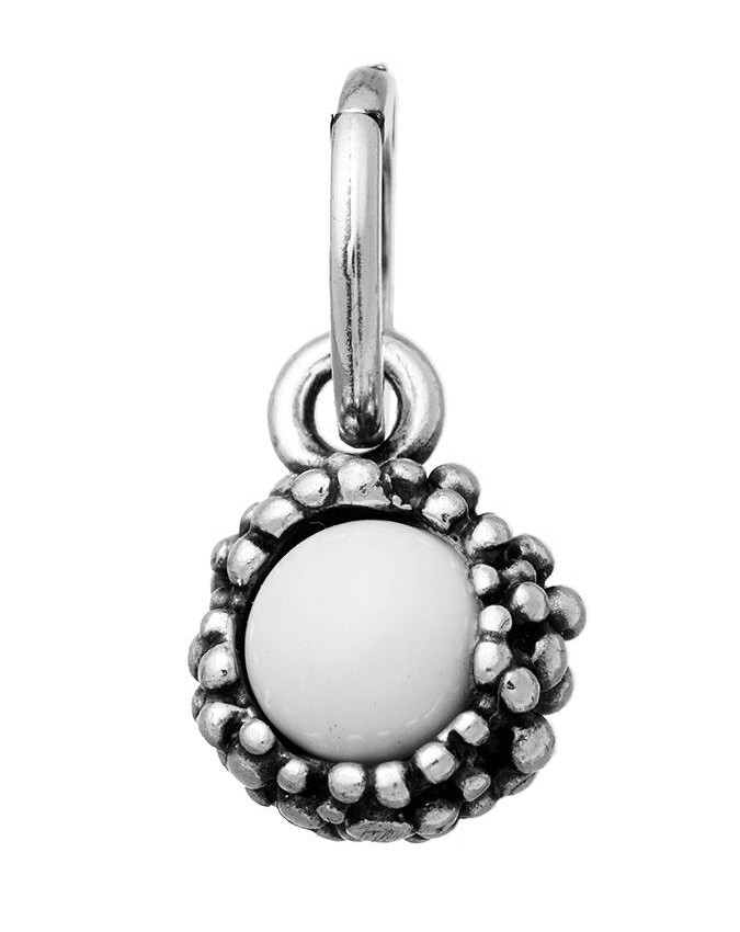 Charms - Fantasy e vari - 10863 CHARM AGATA BIANCA PERLAGE GIOVANNI RASPINI