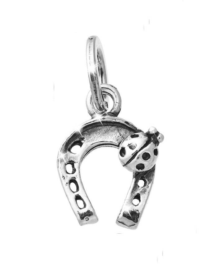 Charms - Amuleti e portafortuna - 11080 CHARM FERRO DI CAVALLO COCCINELLA PICCOLO RASPINI