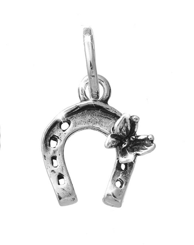 Charms - Amuleti e portafortuna - 11081 CHARM FERRO DI CAVALLO FARFALLA PICCOLO RASPINI