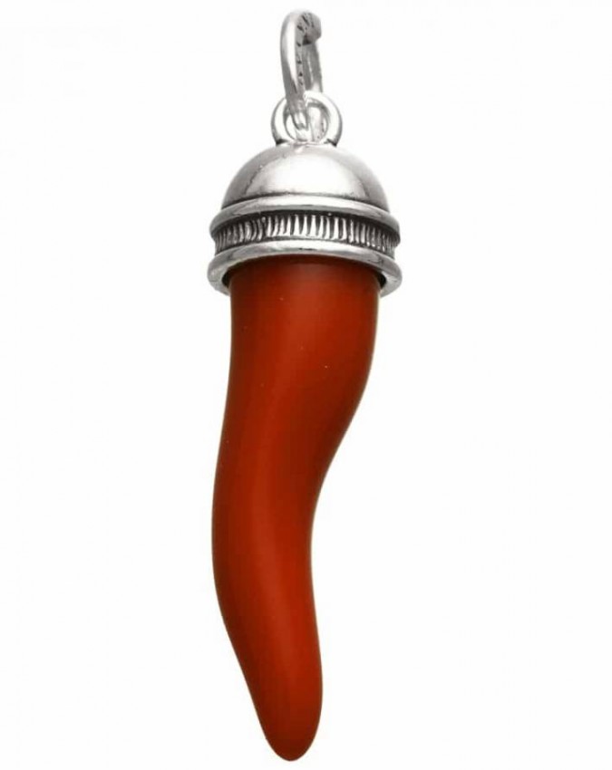 Charms - Cuori, Angeli, Corone, Monete e vari - 10987 CORNO ROSSO CUPOLA GRANDE GIOVANNI RASPINI