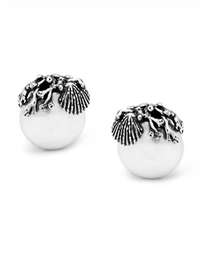 Orecchini - Mare - 10849 ORECCHINI TAHITI CORALLO RASPINI