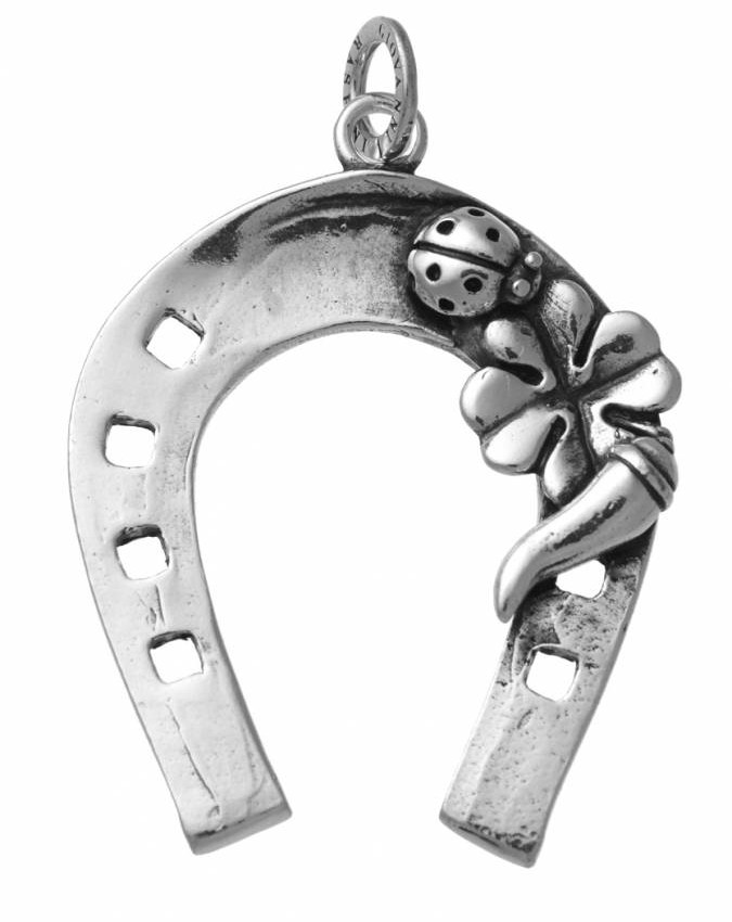Pendenti - Amuleti e portafortuna - 11072 ferro di cavallo fortuna maxi raspini