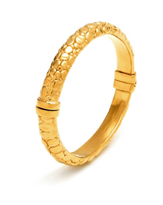 Bracciali - Animalier - 11155 BANGLE MOON CROCODILE PICCOLO DORATO G: RASPINI