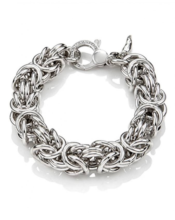 Bracciali - Catene - 9712 BRACCIALE MAGLIA BIZANTINA MAXI GIOVANNI RASPINI