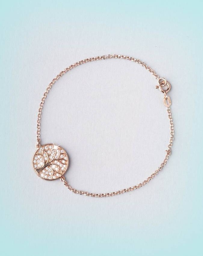 Bracciali - argento e zirconi - 4547-1 BRACCIALE ALBERO DELLA VITA - I PENSIERINI