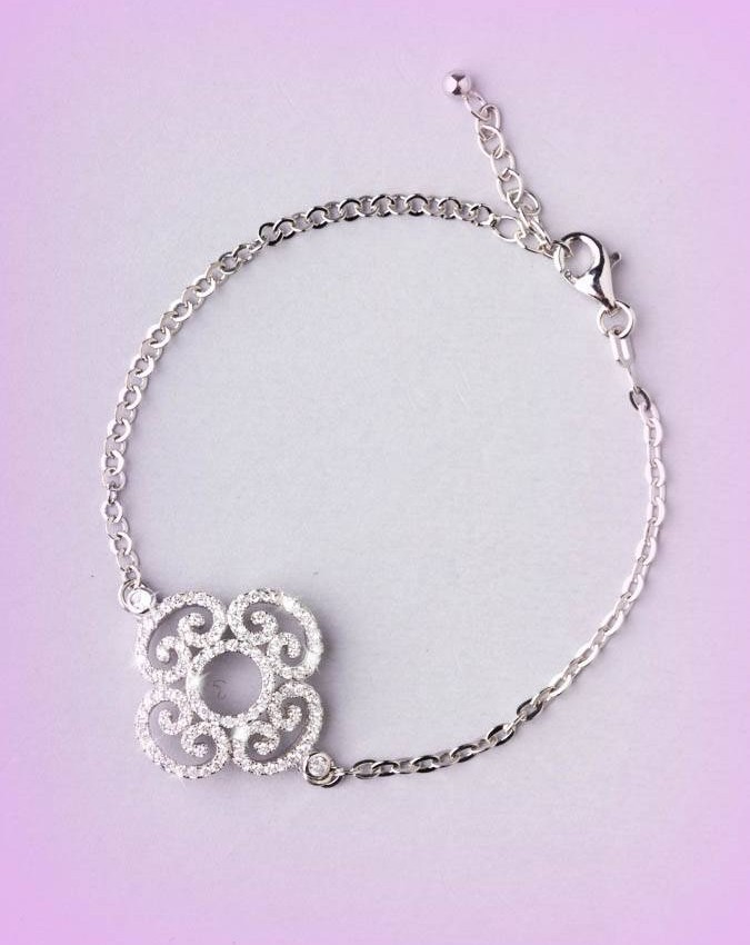 Bracciali - argento e zirconi - 4515 BRACCIALE PICCOLO ROSONE - I PENSIERINI