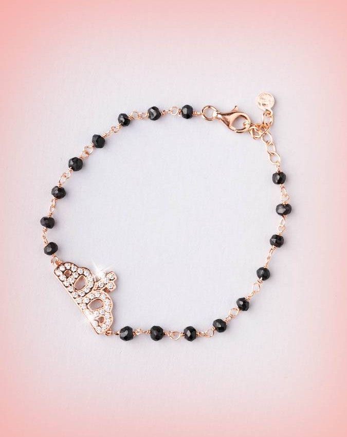 Bracciali - argento e zirconi - 4596-3 BRACCIALE CORONCINA - I PENSIERINI