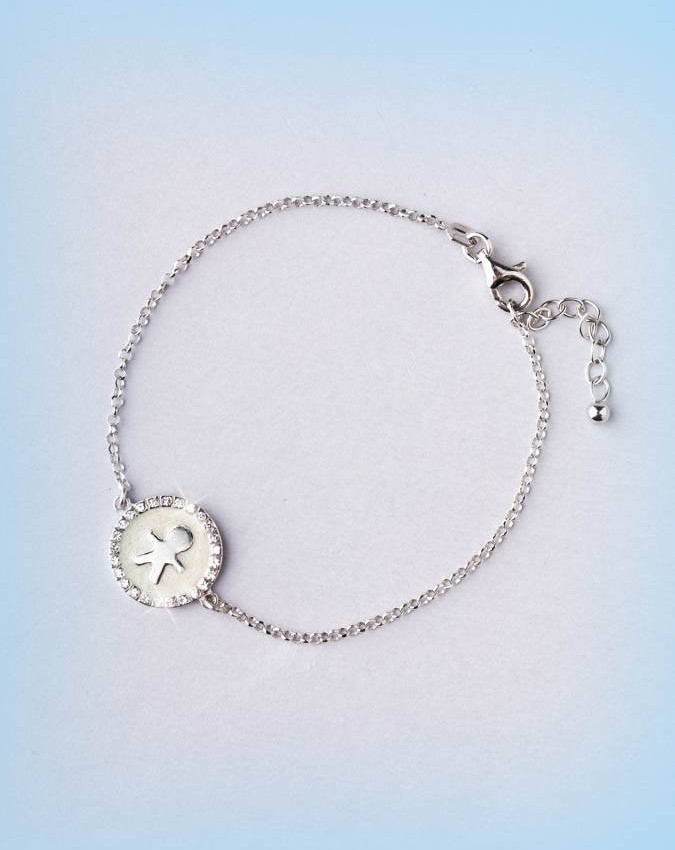 Bracciali - argento e zirconi - 4511-1 BRACCIALE BAMBINO SMALTATO - I PENSIERINI