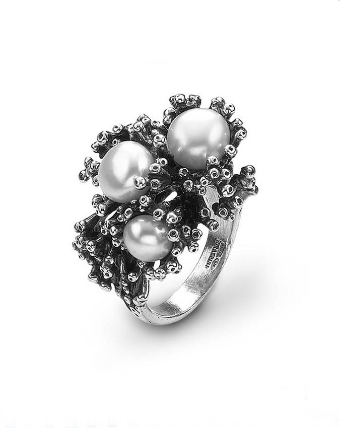 Anelli - Mare - 10562/16 ANELLO ANEMONE GRANDE mis. 16 GIOVANNI RASPINI