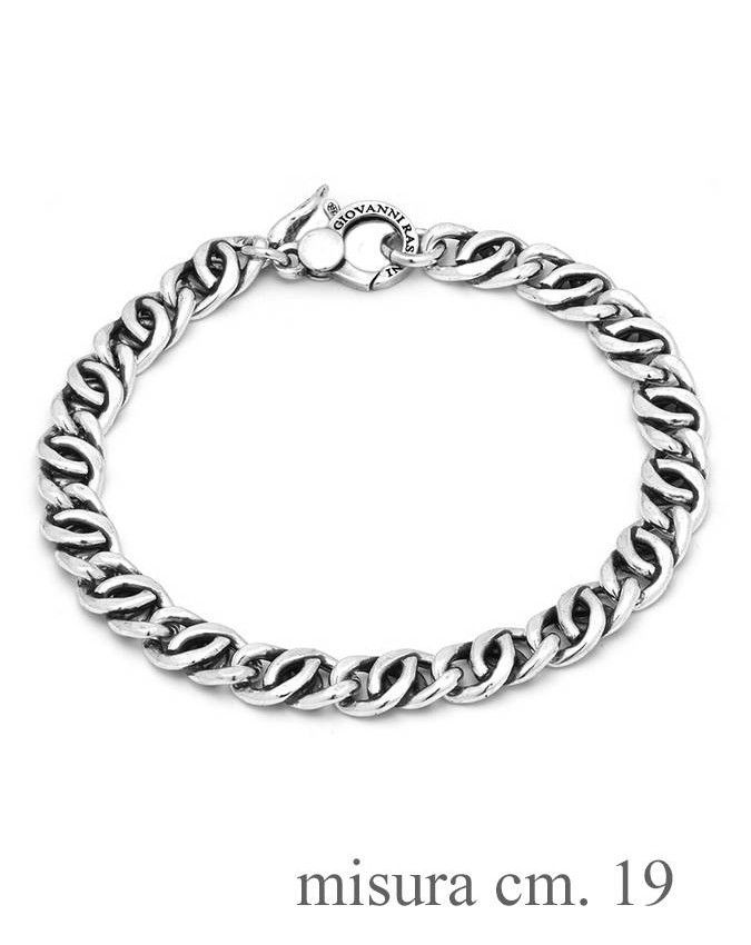Collezione uomo - Bracciali uomo - 11345 CM.19 BRACCIALE GRUMETTA DOPPIA CM. 19 GIOVANNI RASPINI