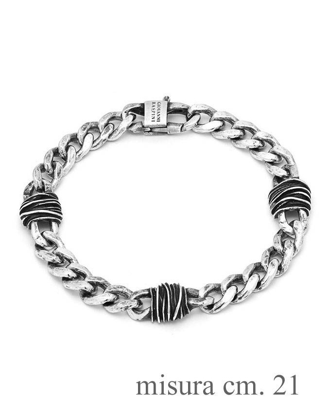 Bracciali - Collezione uomo - 11335L CM.21 BRACCIALE GRUMETTA FILI GUIOVANNI RASPINI