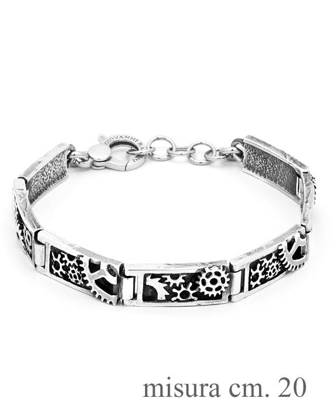 Bracciali - Collezione uomo - 11329 BRACCIALE INGRANAGGI GIOVANNI RASPINI