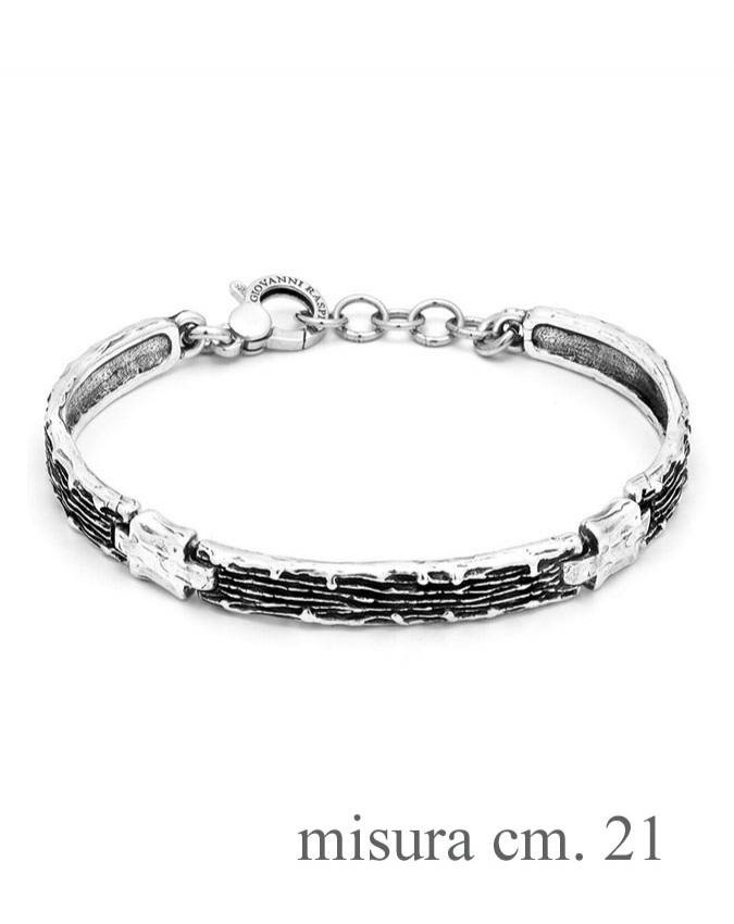 Bracciali - Collezione uomo - 11332 BRACCIALE GRAFFIATO CM 21 GIOVANNI RASPINI